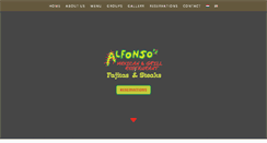Desktop Screenshot of alfonsosrestaurant.com
